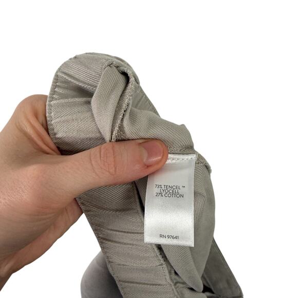 J Jill Pure Jill Seamed Wide Leg Pull On Pants Pumice Khaki Tencel Women Plus 2x - Picture 6 of 7